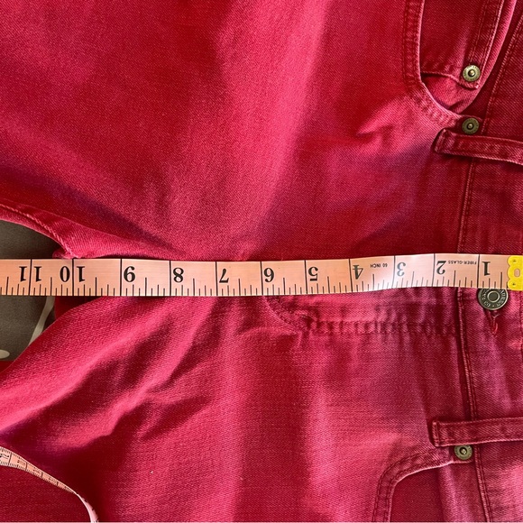 Ralph Lauren Women's Vibrant Red Cropped Jeans - Picture 5 of 8